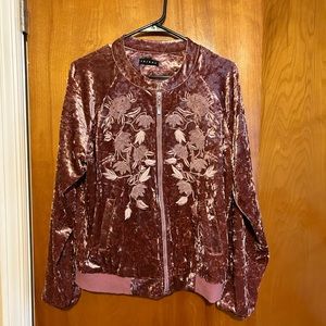 Pink velour jacket